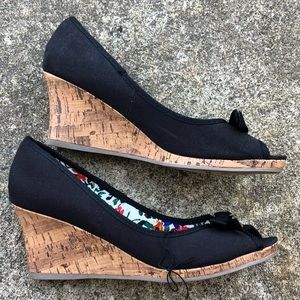 Black slip on Wedges! - NEW